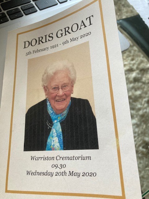 Doris Groat 5/2/21-9/5/20